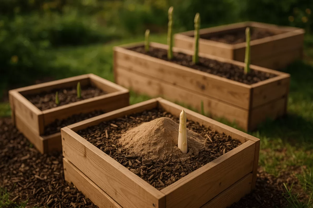 Verschiedene Hochbeet Größen für Spargel im Garten Übersicht